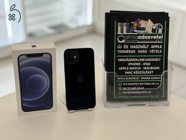 iPhone 12 128GB Független Használt/1 hónap gar./Akku 82%/p4759