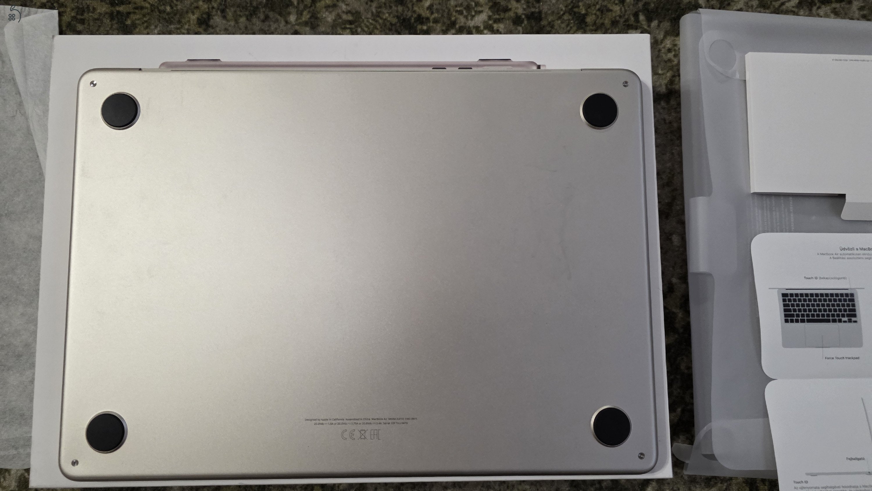 MacBook Air M3 (2024) – 16GB RAM – Hibátlan, erős grafikai gép