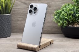 Hibátlan iPhone 15 Pro Max White Titanium 512GB 2 ÉV Garanciával 91%