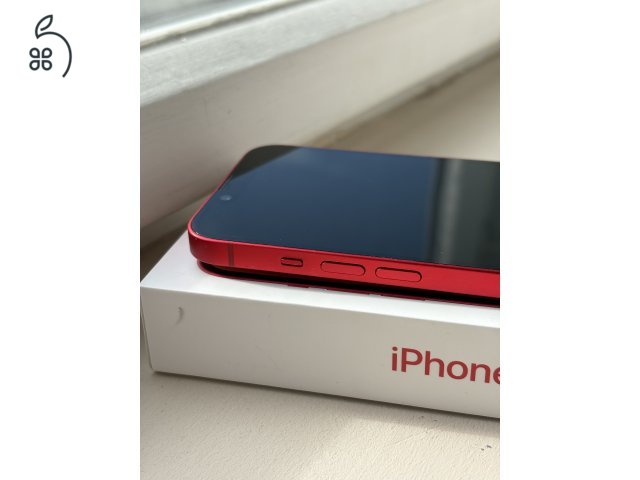 Apple iPhone 14 Red 256GB független 100% aksi