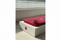 Apple iPhone 14 Red 256GB független 100% aksi