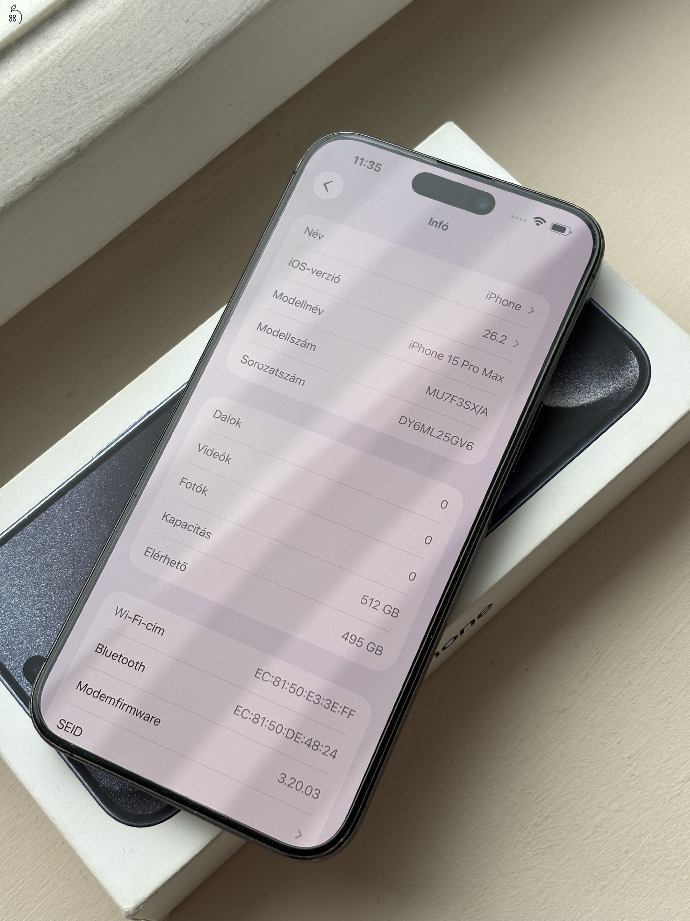 Apple iPhone 15 Pro Max Blue Titanium 512GB