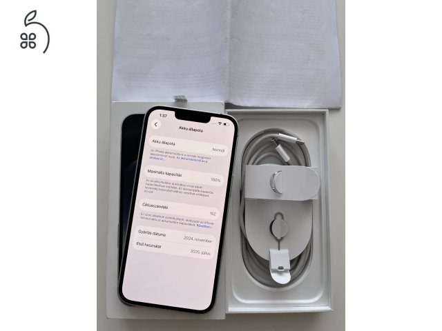 iPhone 16e 128GB Apple garancia! Akku 100%!