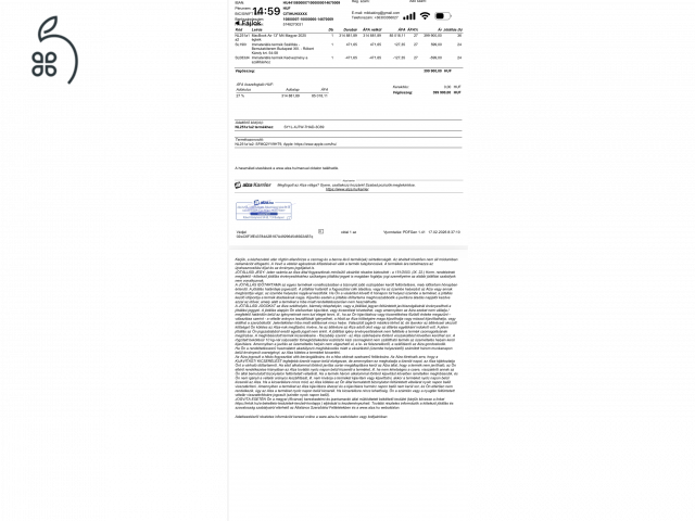 Macbook Air 13 M4 Magyar Égkék