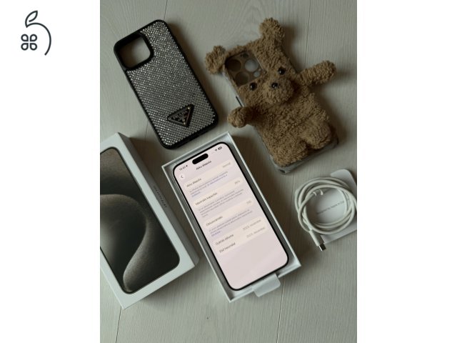 iPhone 15 pro max - 512 GB - fehér, kártyafüggetlen