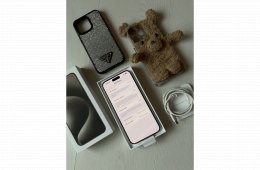 iPhone 15 pro max - 512 GB - fehér, kártyafüggetlen