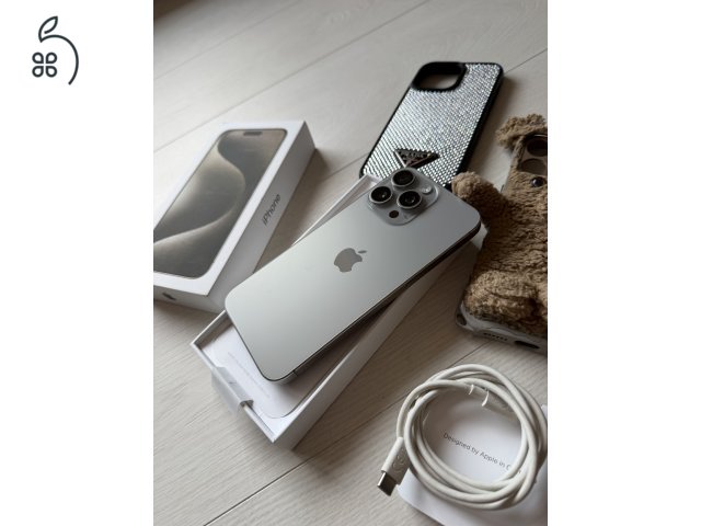 iPhone 15 pro max - 512 GB - fehér, kártyafüggetlen
