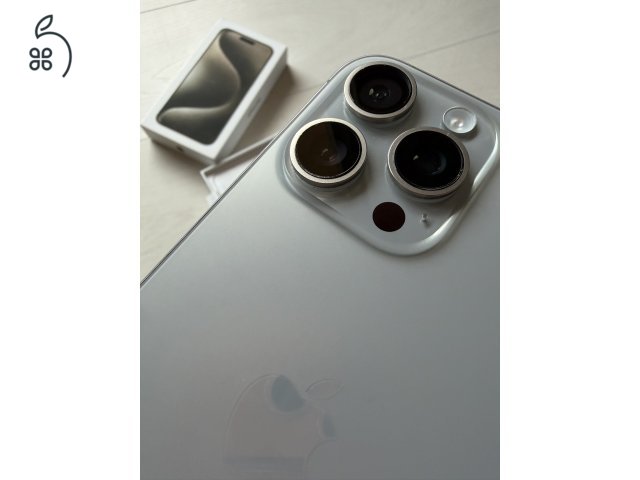 iPhone 15 pro max - 512 GB - fehér, kártyafüggetlen