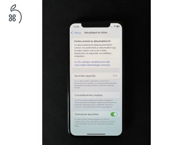 Használt, szép állapotú iPhone 11 Pro 64gb összes gyári tartozékával, tokkal, extra kábellel