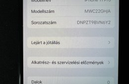 Használt, szép állapotú iPhone 11 Pro 64gb összes gyári tartozékával, tokkal, extra kábellel