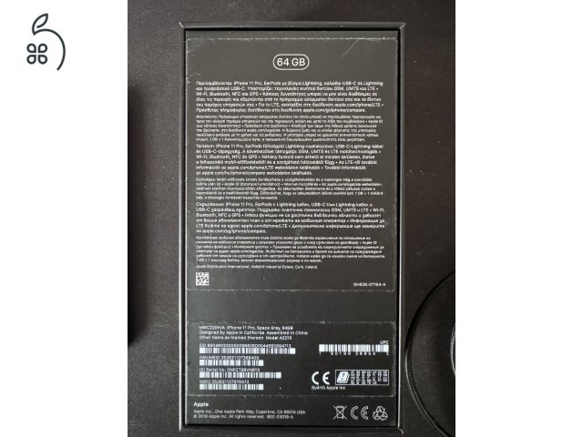 Használt, szép állapotú iPhone 11 Pro 64gb összes gyári tartozékával, tokkal, extra kábellel