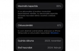 Iphone 15 Pro 256 GB Kék Tökéletes állapotban AJÁNDÉK tartozékokkal
