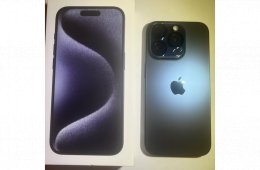 Iphone 15 Pro 256 GB Kék Tökéletes állapotban AJÁNDÉK tartozékokkal