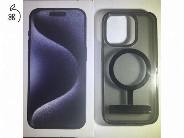 Iphone 15 Pro 256 GB Kék Tökéletes állapotban AJÁNDÉK tartozékokkal