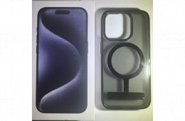 Iphone 15 Pro 256 GB Kék Tökéletes állapotban AJÁNDÉK tartozékokkal