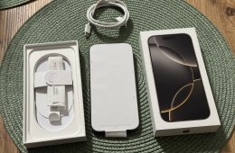 Apple Iphone 16Pro, 128Gb, Natúr titán, 2027.10.15.-ig garancia, Media Markt