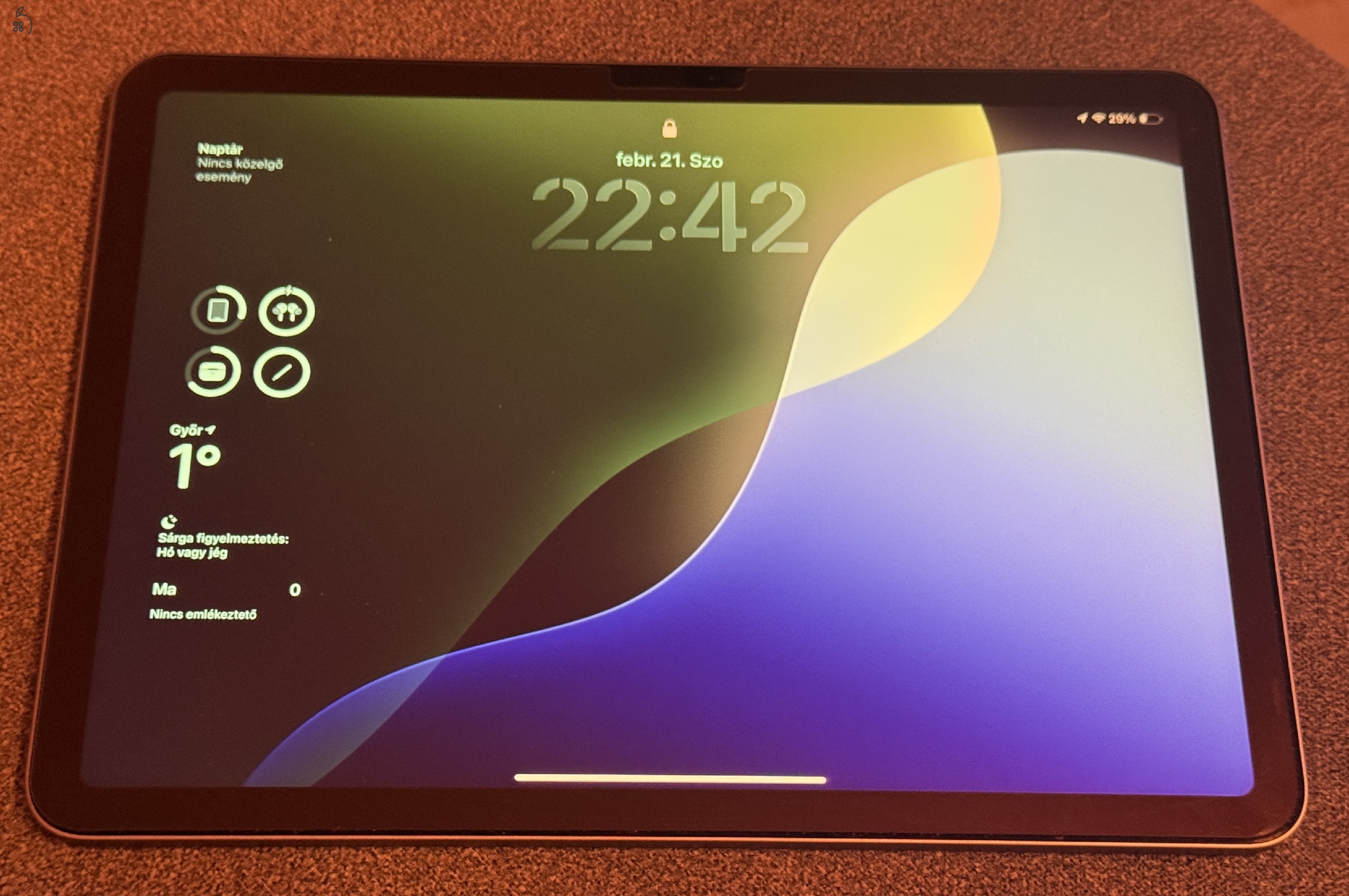 iPad Air M2 11 256GB Wi-Fi 99% akku, 76 ciklus, garanciális