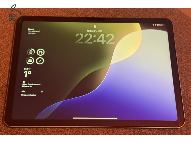 iPad Air M2 11 256GB Wi-Fi 99% akku, 76 ciklus, garanciális