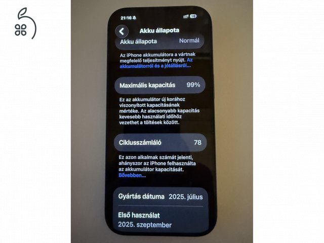 iPhone 17 pro Mélykék színben 36 hónap garancia