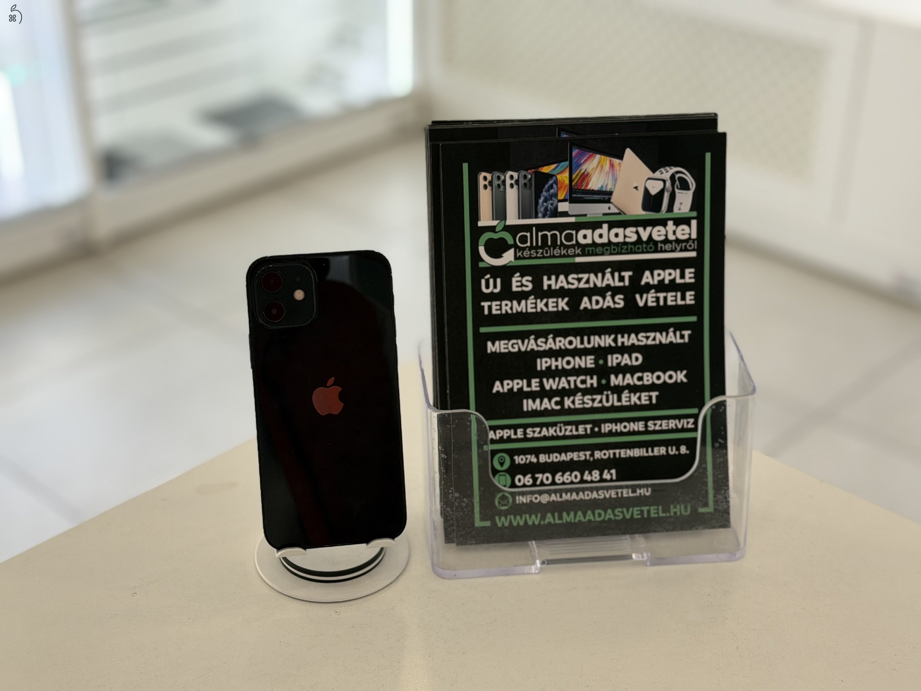 iPhone 12 128GB Független Használt/1 hónap gar./Akku 100%/p4764