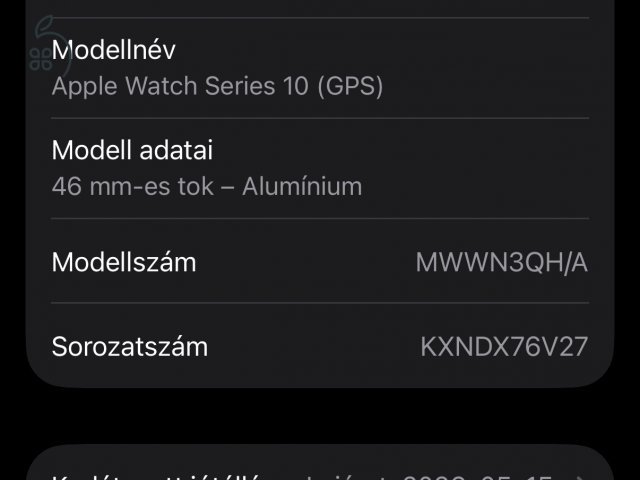 Apple Watch Series 10 46 mm Silver Aluminium