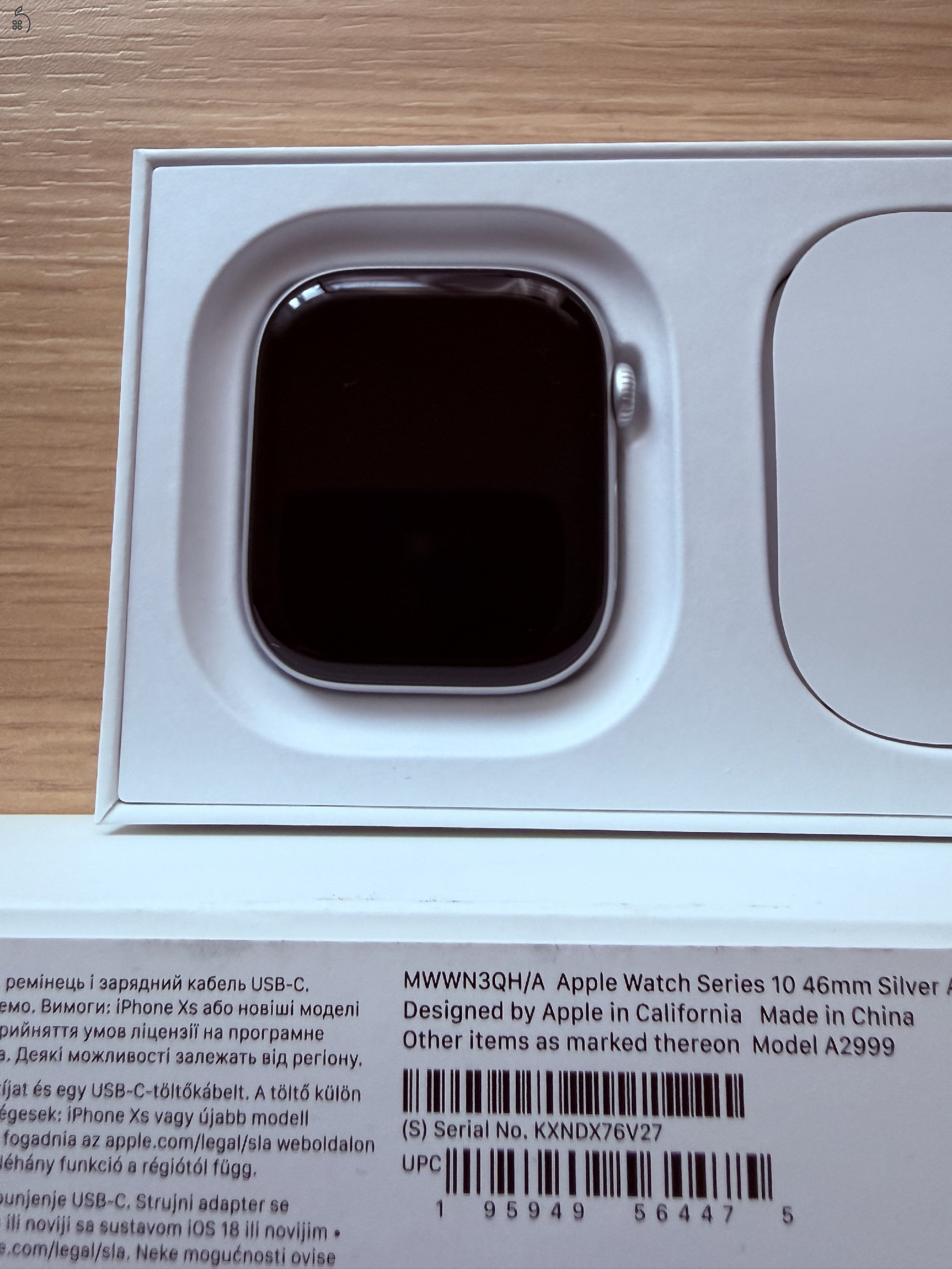 Apple Watch Series 10 46 mm Silver Aluminium