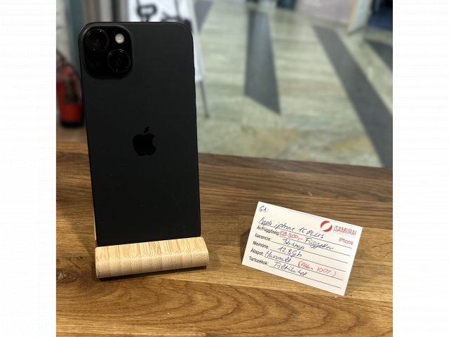 Apple iPhone 15 Plus - 128 GB - Fekete - Akku 100% (61.)