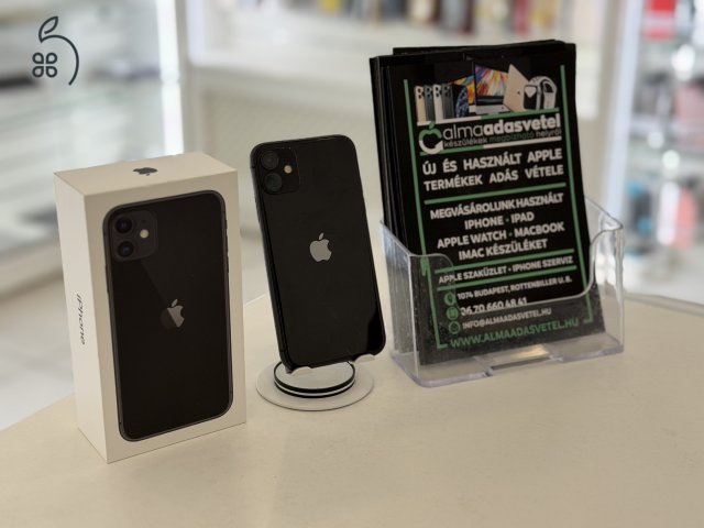 iPhone 11 256GB Független Használt/1-3 hónap gar./Akku 100%/p4768