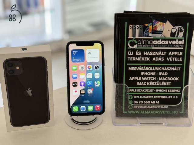iPhone 11 256GB Független Használt/1-3 hónap gar./Akku 100%/p4769