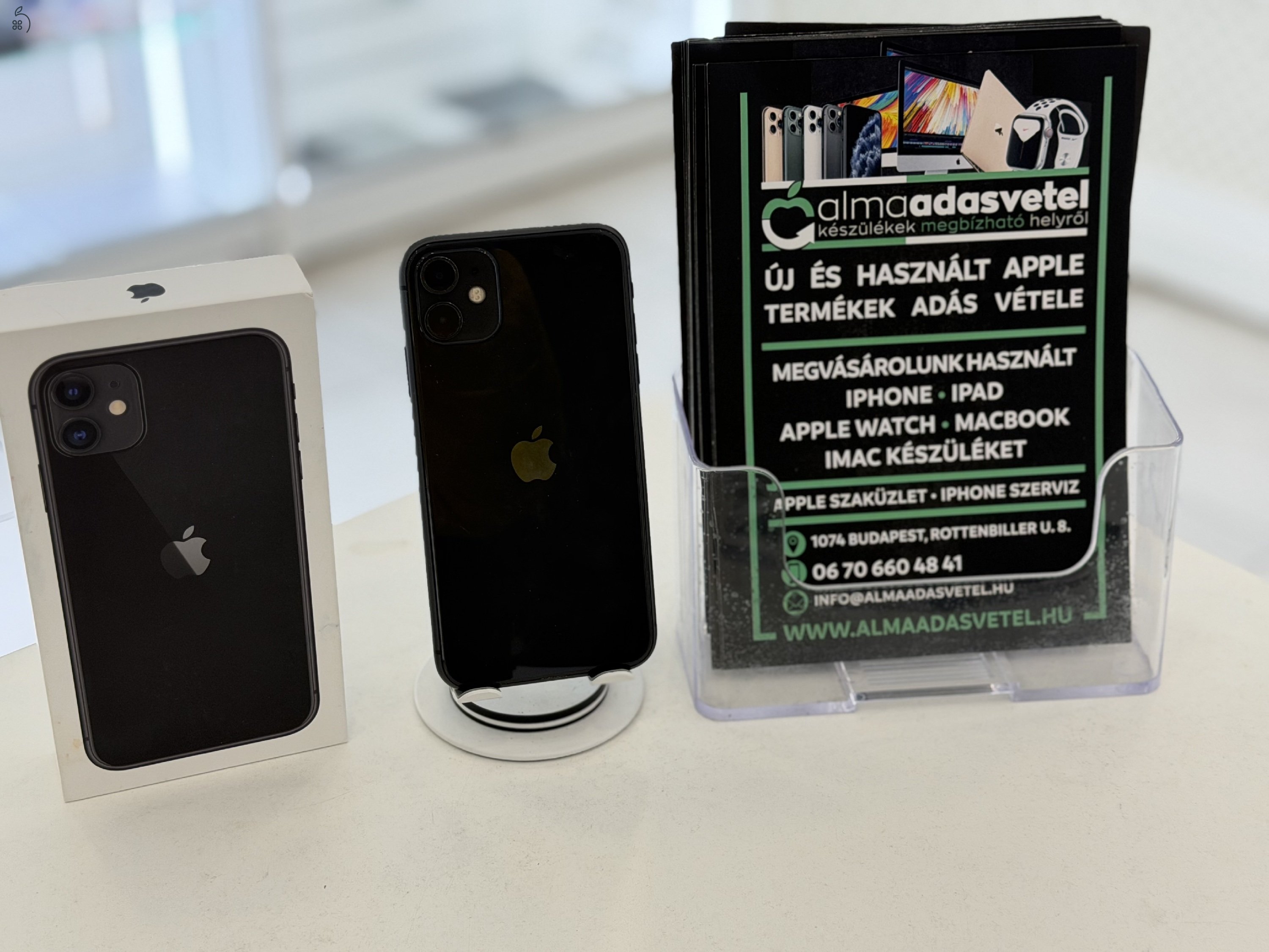 iPhone 11 256GB Független Használt/1-3 hónap gar./Akku 100%/p4769