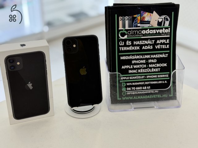 iPhone 11 256GB Független Használt/1-3 hónap gar./Akku 100%/p4769