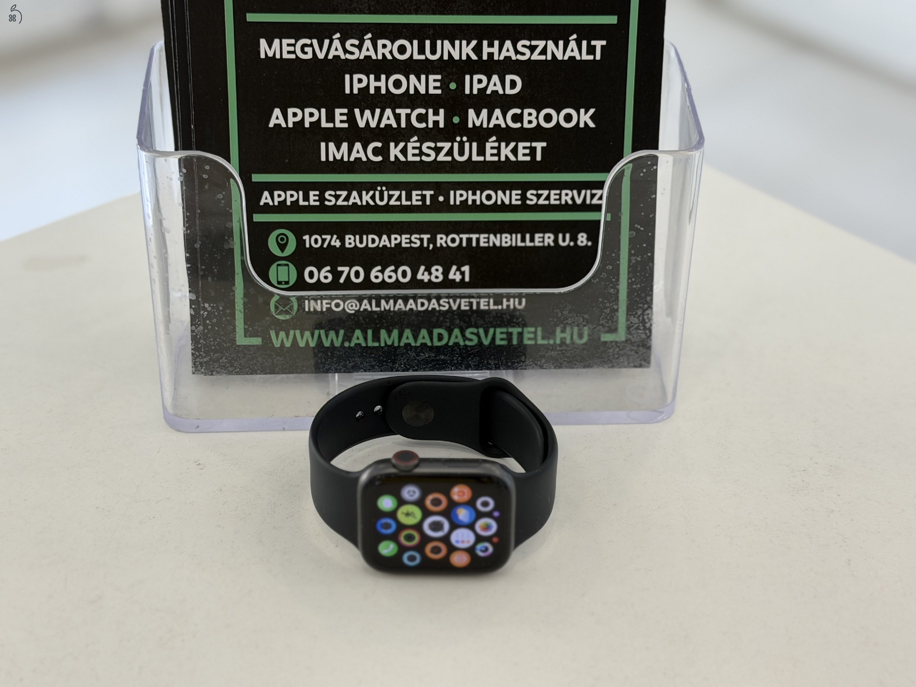 Apple Watch SE 2020 44mm Cellular 1Gen. Megkímélt/1 hónap gar./Akku 89%/p4772