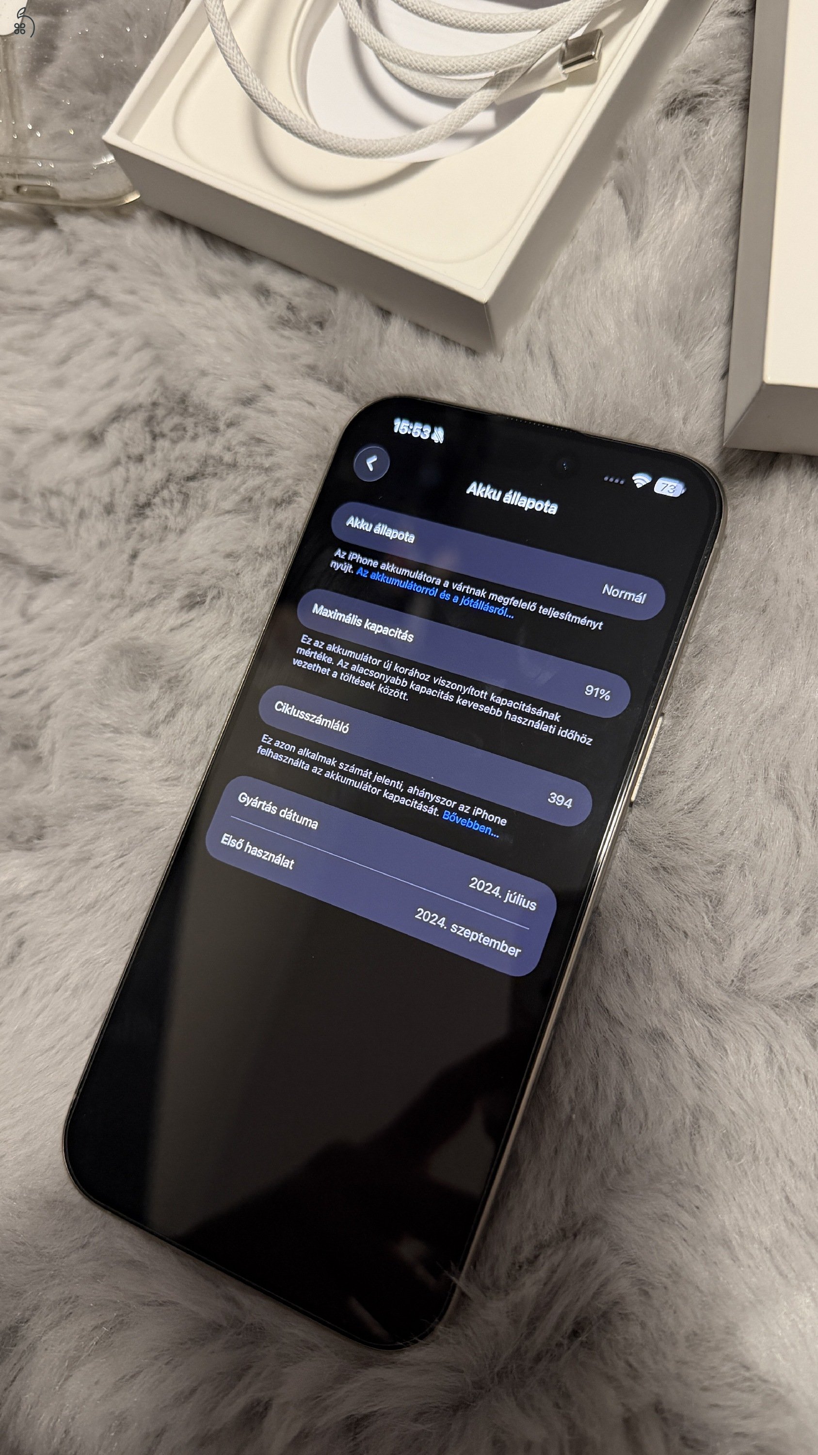 256GB Megkímélt állapot