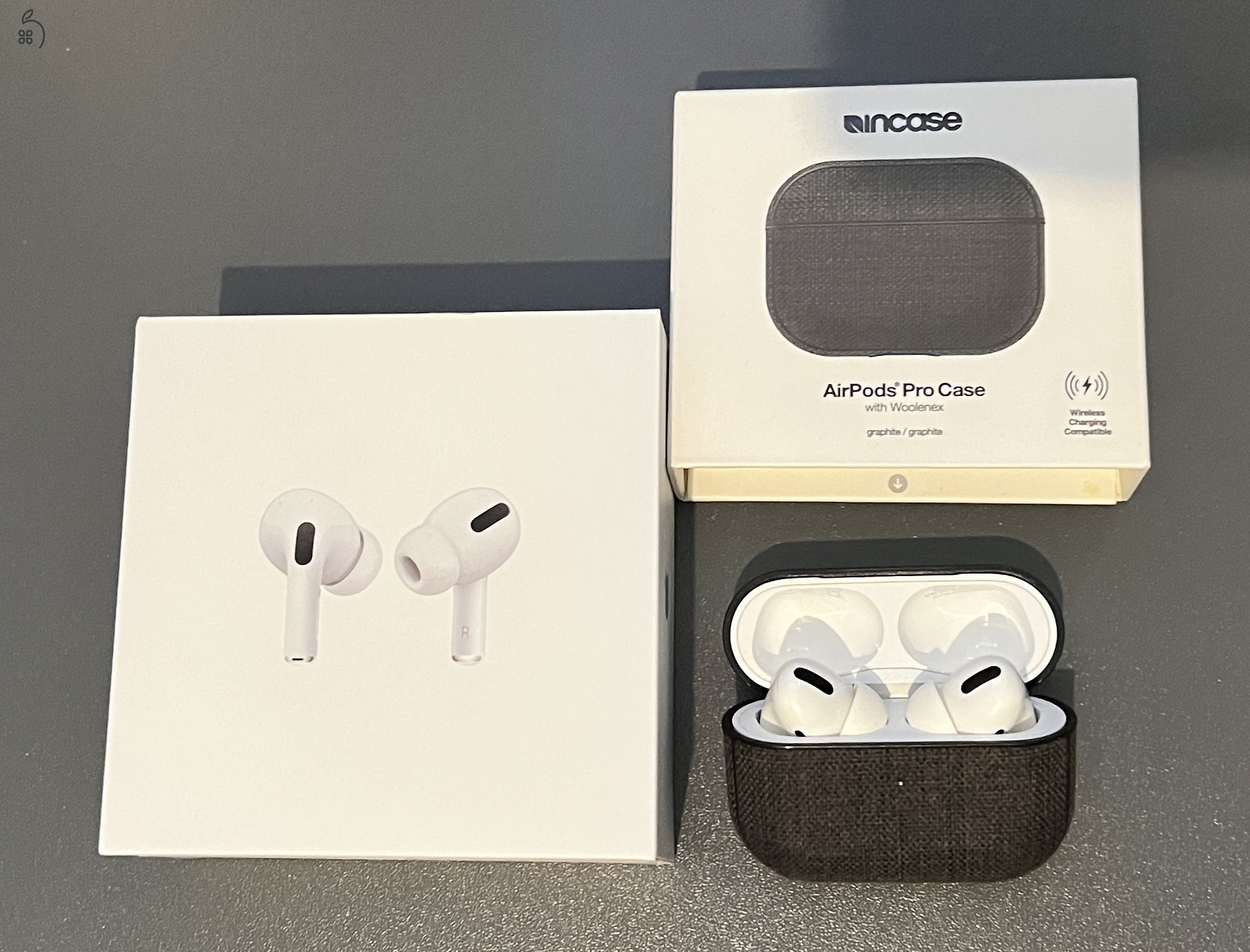 Apple AirPods Pro (gen 1) MagSafe + tok - HIBA - Bal pod zörög futás közben trans. és NC. módban