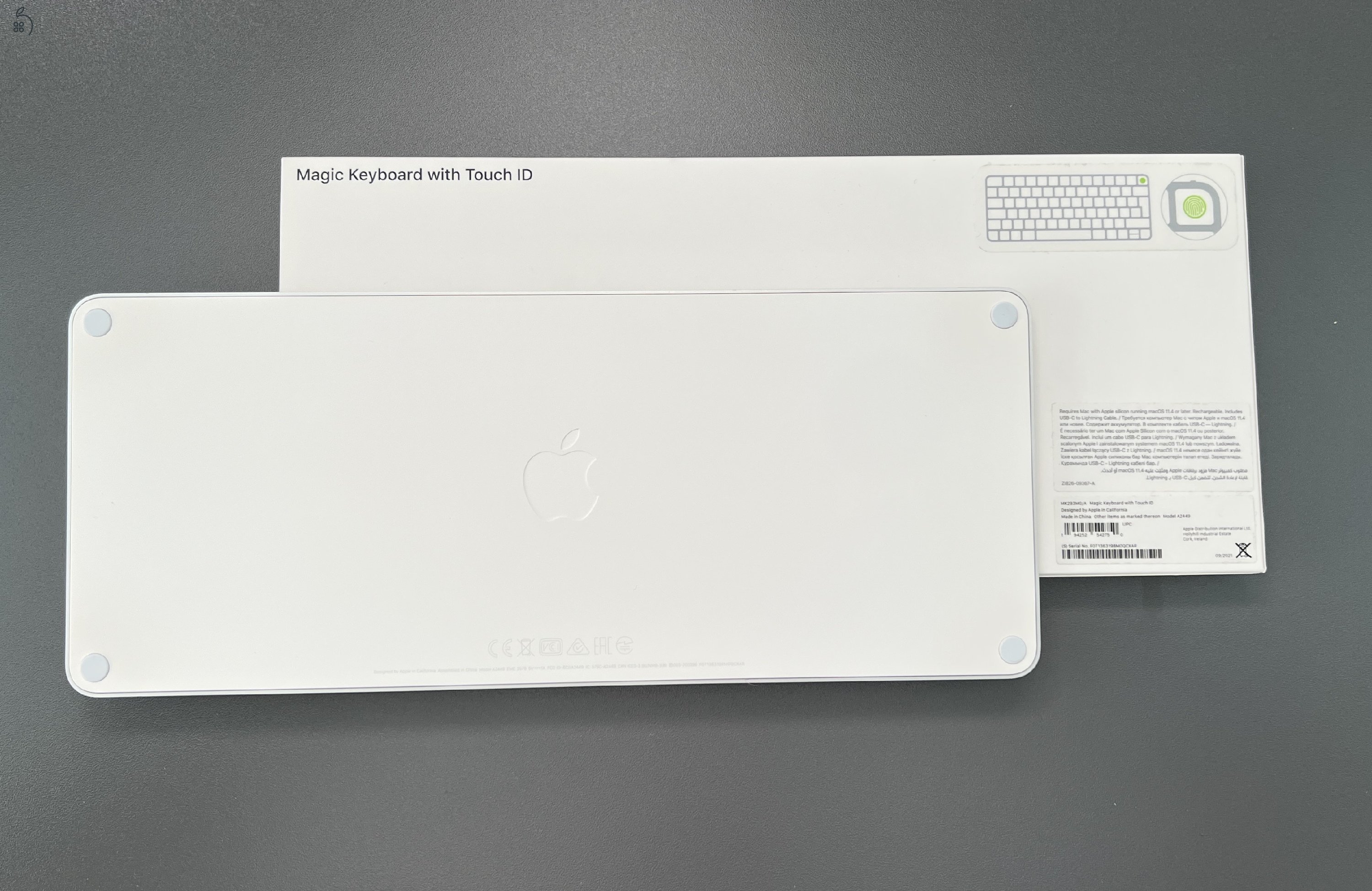 Apple Magic Keyboard Touch ID (A2449) magyar - Kiváló állapot