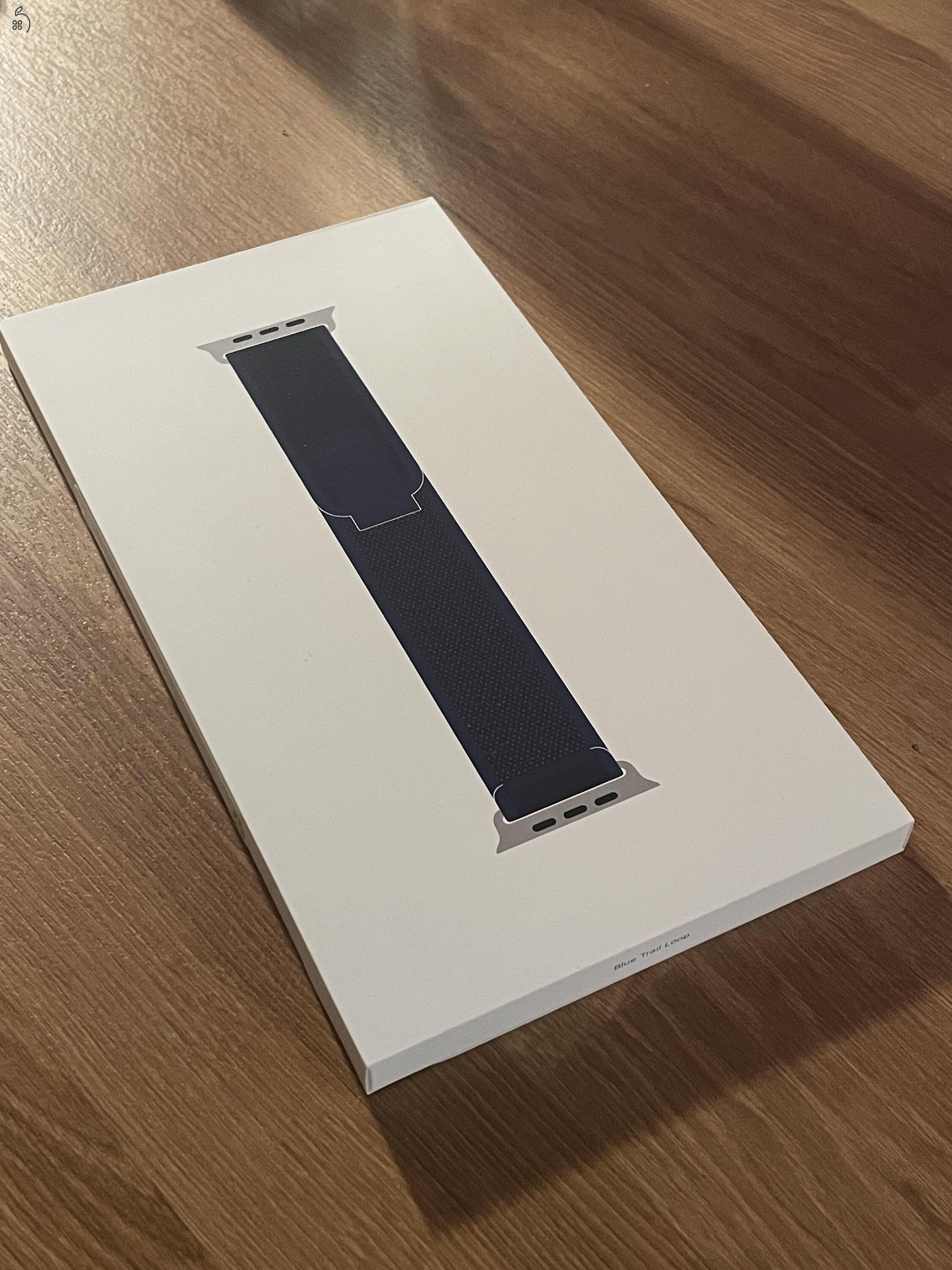 49mm Blue/Bright Blue Trail Loop - S/M - Natural Titanium Finish