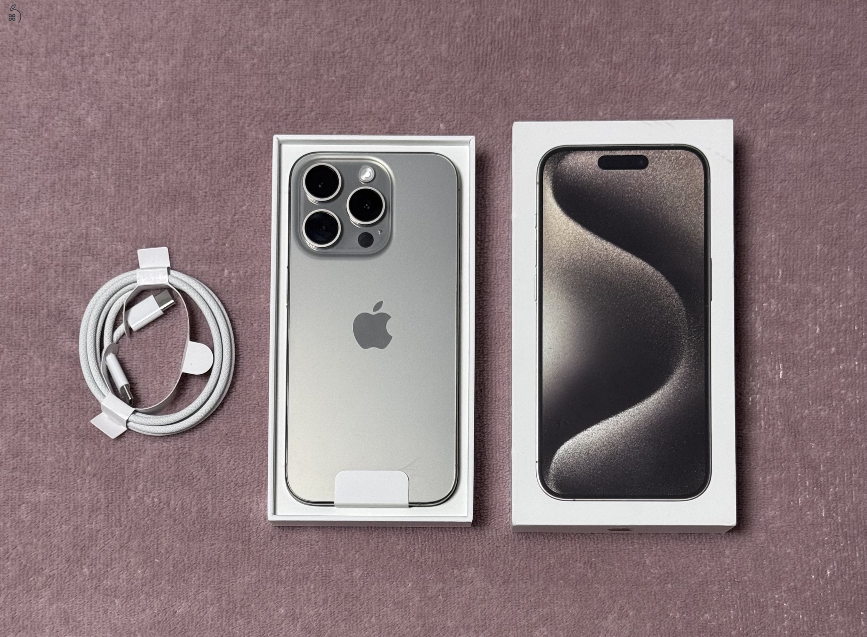 iPhone 15 Pro 128GB - AKKU 89% - kártyafüggetlen, karcmentes állapotban