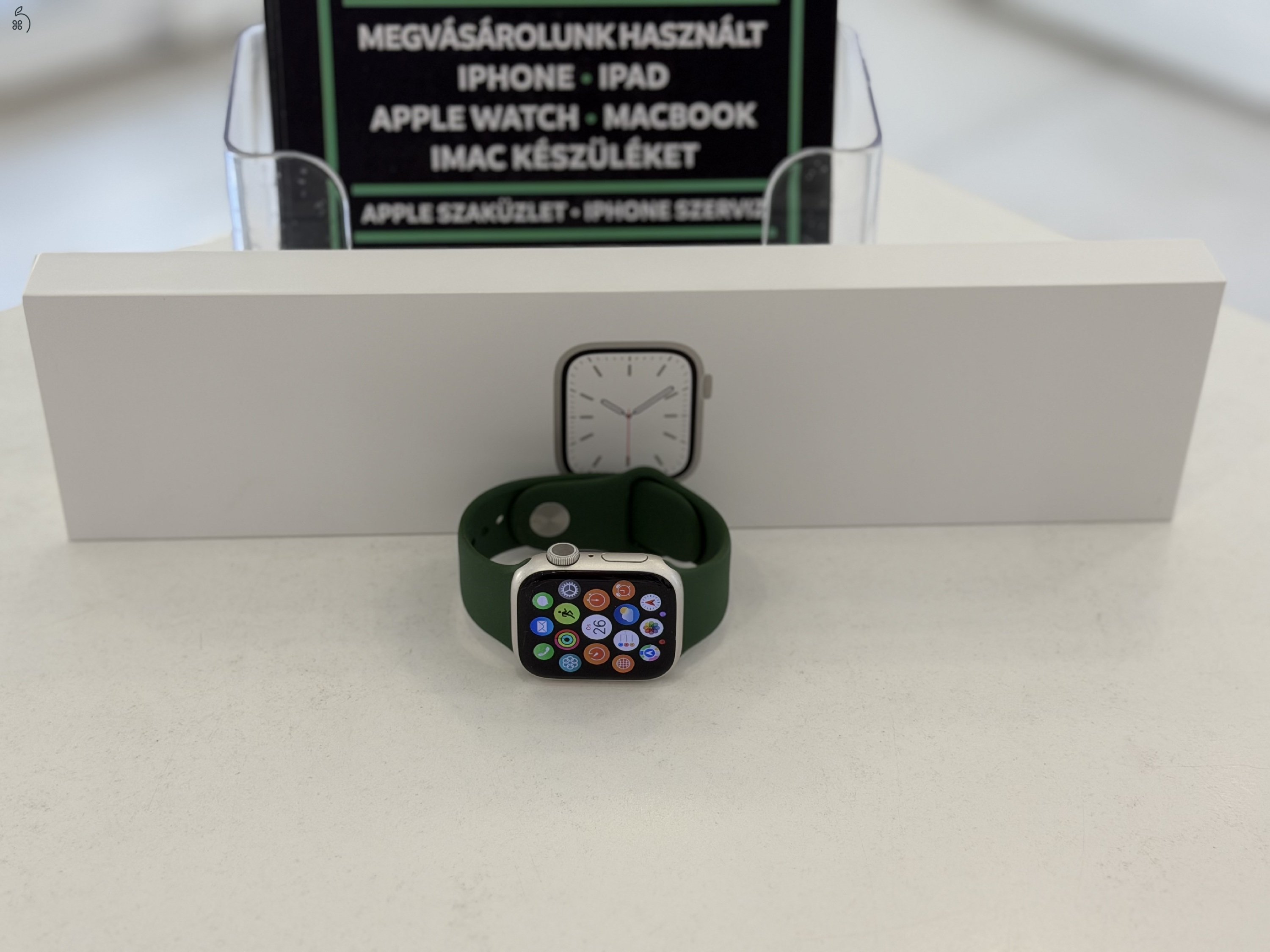 Apple Watch 7 41mm Használt/1 hónap gar./Akku 80%/v223
