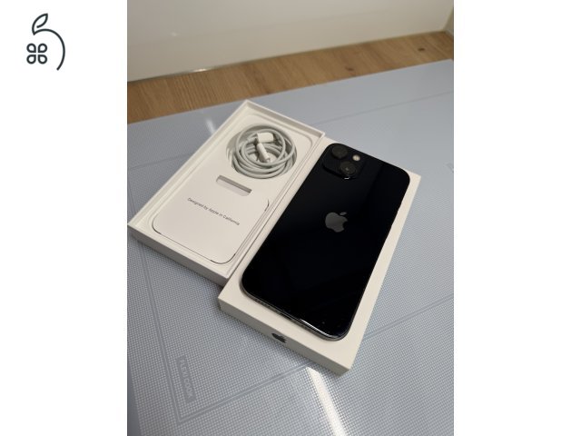 Eladó iPhone 13 Midnight 128GB, 84%, Ajándék tokok és IGLASS Pro fólia