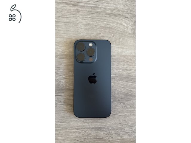 Kiváló állapotú, újszerű iPhone 15 Pro 256GB Titanium Blue