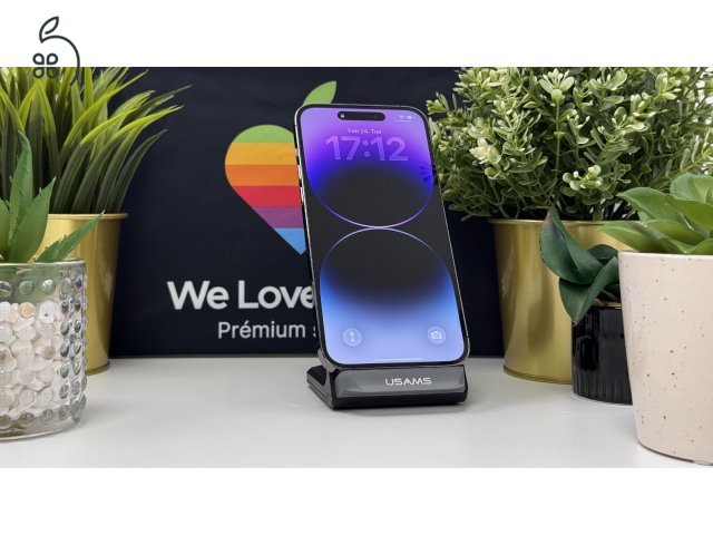  iPhone 14 Pro Max 128GB Lila, Független - 1ÉV Garancia, Számla 