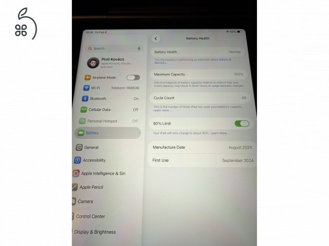 iPad Air 11” Wi-fi + Cellular M2 2024 128GB , Space Grey 