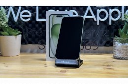 iPhone 15 128GB Zöld, Független - 1ÉV Garancia, Számla