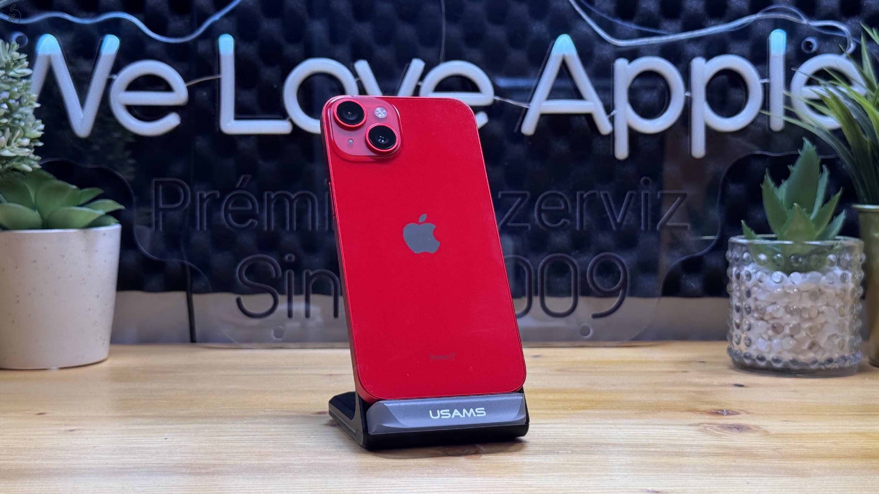 iPhone 14, 128GB, Piros, Független - 1ÉV Garancia, Számla