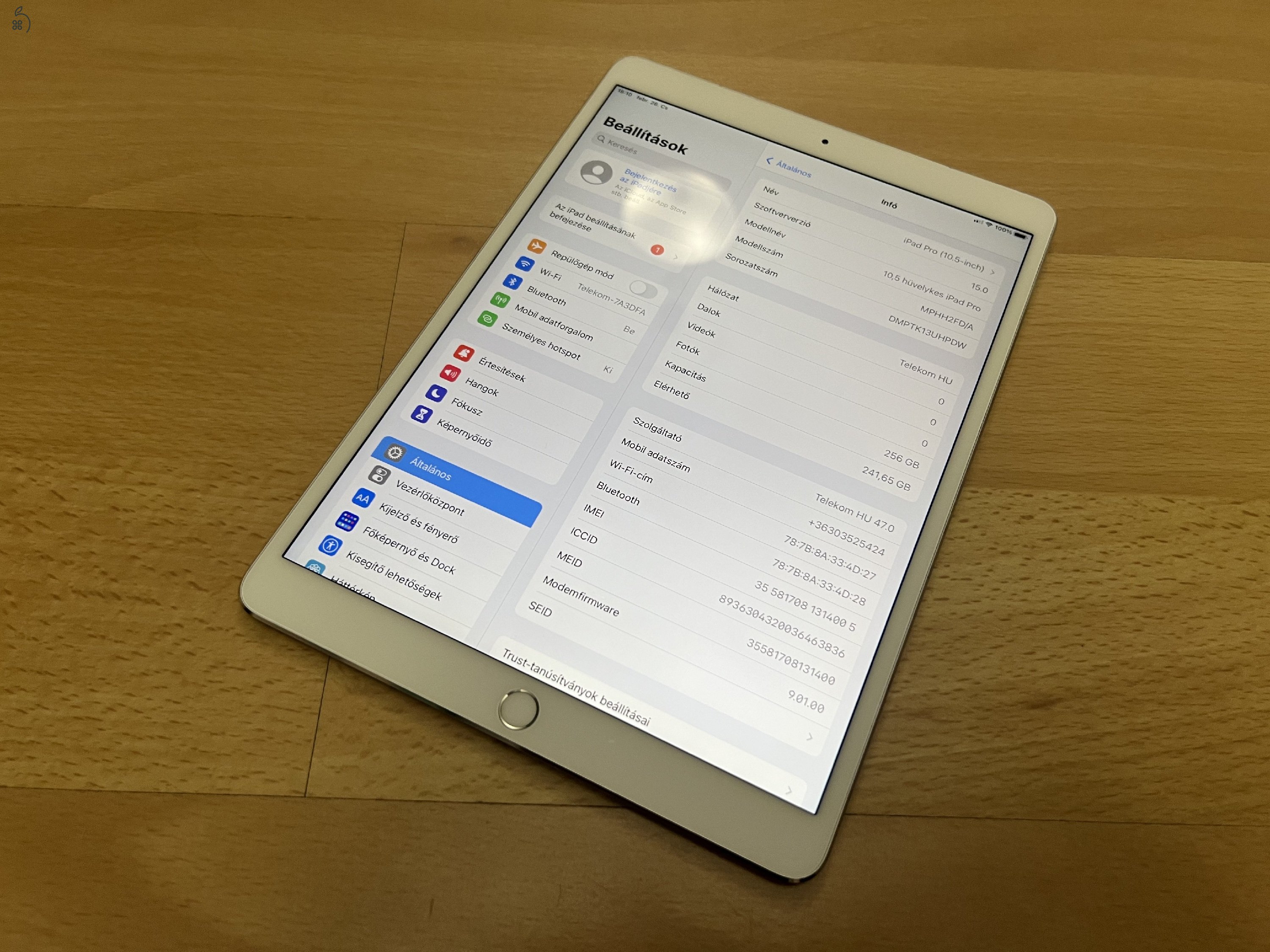 iPad Pro 10.5 256GB Wifi + Cellular