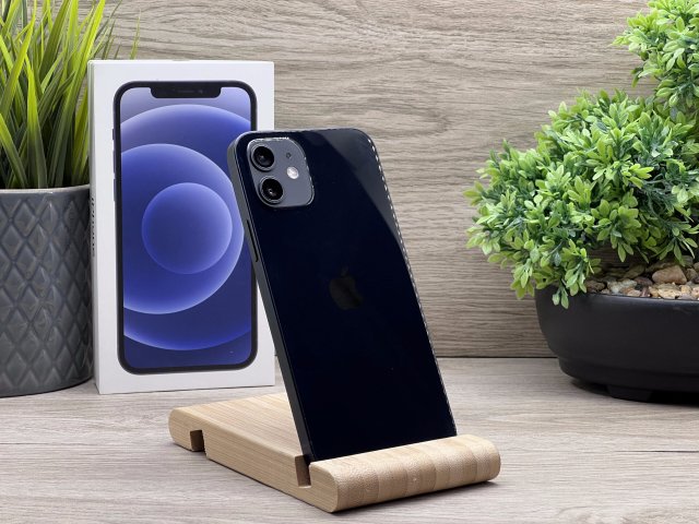 Hibátlan iPhone 12 Black 256GB 2 ÉV Garanciával 100%