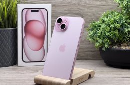 Hibátlan iPhone 15 Pink 128GB 2 ÉV Garanciával 92%