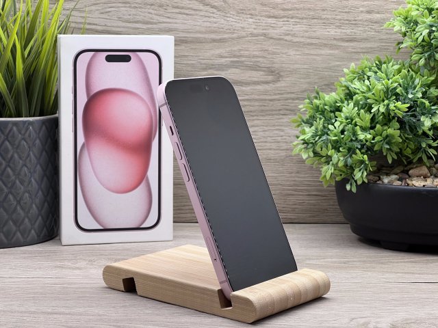 Hibátlan iPhone 15 Pink 128GB 2 ÉV Garanciával 92%