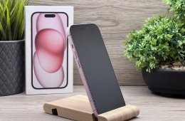 Hibátlan iPhone 15 Pink 128GB 2 ÉV Garanciával 92%