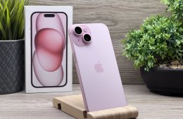 Hibátlan iPhone 15 Pink 128GB 2 ÉV Garanciával 92%